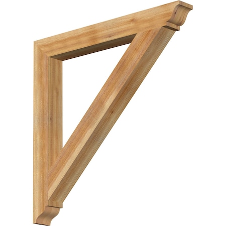 Traditional Traditional Rough Sawn Bracket, Western Red Cedar, 4W X 36D X 36H